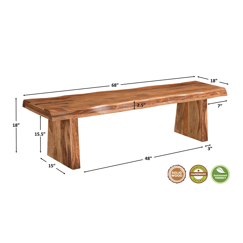 Pemberly Row 6-piece Upholstered Solid Wood Dining Set in Brown