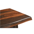 Pemberly Row 9-piece Upholstered Solid Wood Dining Set in Dark Brown