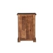 Pemberly Row 2-piece Live Edge Solid Wood Desk Set in Dark Brown