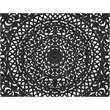 Pemberly Row 3-piece Floral Carved Solid Wood Bedroom Set in Black
