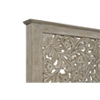 Pemberly Row 3-piece Floral Carved Solid Wood Bedroom Set in Gray