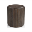 Pemberly Row 2-piece Solid Wood Living Room Table Set in Dark Brown