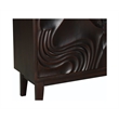 Pemberly Row 4-Door Carved Solid Wood Sideboard in Dark Brown