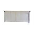 Pemberly Row Traditional 4-drawer 4-Door Solid Wood Sideboard in White