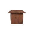 Pemberly Row 7-piece Live Edge Solid Wood Dining Set in Dark Brown