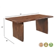 Pemberly Row 7-piece Live Edge Solid Wood Dining Set in Dark Brown