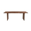 Pemberly Row 11-piece Live Edge Solid Wood Dining Set in Dark Brown