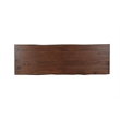 Pemberly Row 13-piece Live Edge Solid Wood Dining Set in Dark Brown