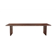 Pemberly Row 13-piece Live Edge Solid Wood Dining Set in Dark Brown