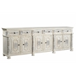 Pemberly Row 6-drawer 6-Door Carved Solid Wood Sideboard in White
