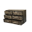 Pemberly Row Handcrafted Solid Wood Dresser with 6 Drawers in Weathered Brown