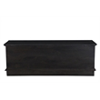Pemberly Row Carved Solid Wood Ottoman with Lift Top Storage in Dark Brown