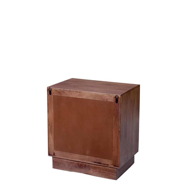 Pemberly Row Rectangular Wood Dining Table on Double Pedestal Base in Dark Brown