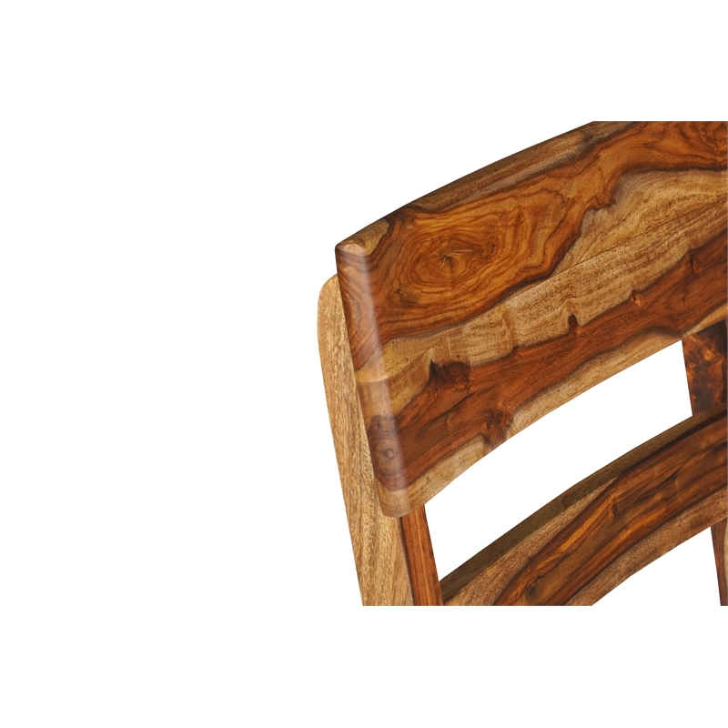 Pemberly Row Brown Wood 7-Piece Dining Set with Rectangular Table and Chairs