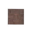 Pemberly Row 2-Piece Wood Living Room Set Square Coffee & End Tables Dark Brown