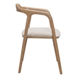 Pemberly Row Contemporary Assembled Solid Wood Dining Chair Beige