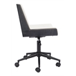 Pemberly Row Contemporary Engineered Wood Office Chair White