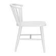 Pemberly Row Contemporary Aluminum Outdoor Dining Chair White