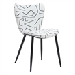 Pemberly Row Contemporary Engineered Wood Dining Chair White