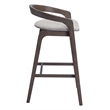 Pemberly Row Contemporary Solid Wood Barstool Dove Gray & Espresso