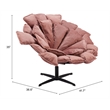 Pemberly Row Modern / Contemporary Engineered Wood Accent Chair Pink