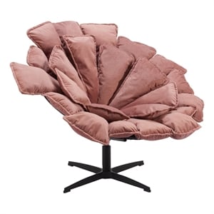 Pemberly Row Modern / Contemporary Engineered Wood Accent Chair Pink