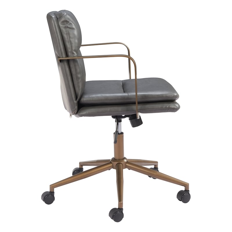 Pemberly Row Modern / Contemporary Engineered Wood Office Chair Gray
