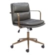 Pemberly Row Modern / Contemporary Engineered Wood Office Chair Gray