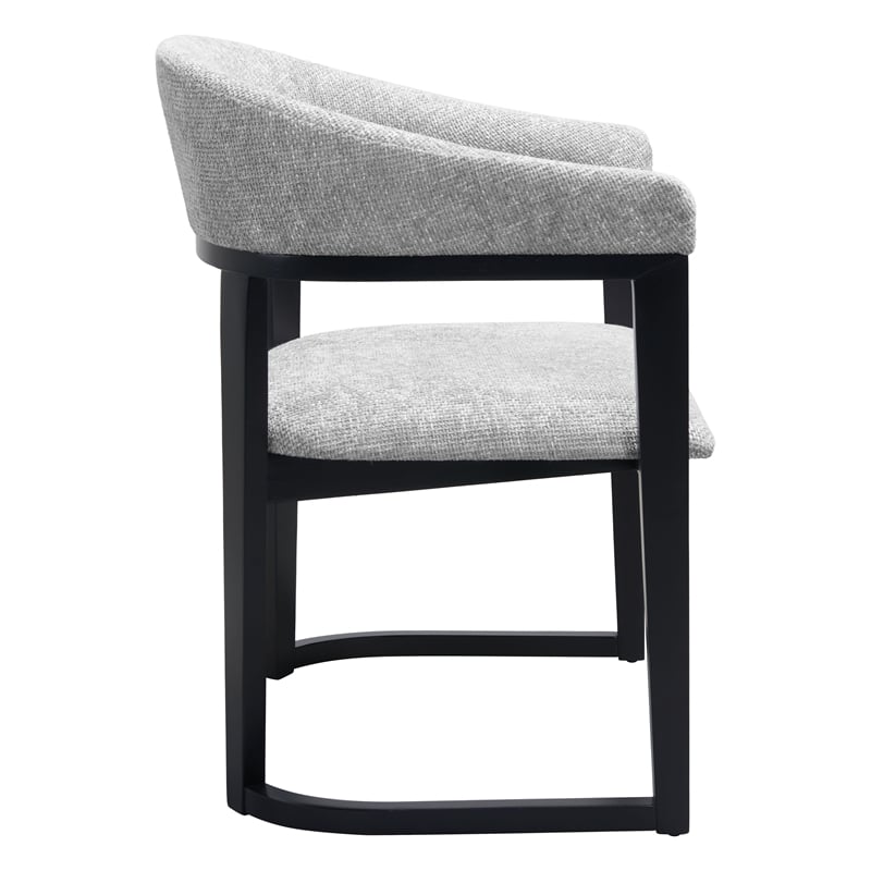 Pemberly Row Modern / Contemporary Solid Wood Dining Chair Gray