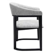 Pemberly Row Modern / Contemporary Solid Wood Dining Chair Gray