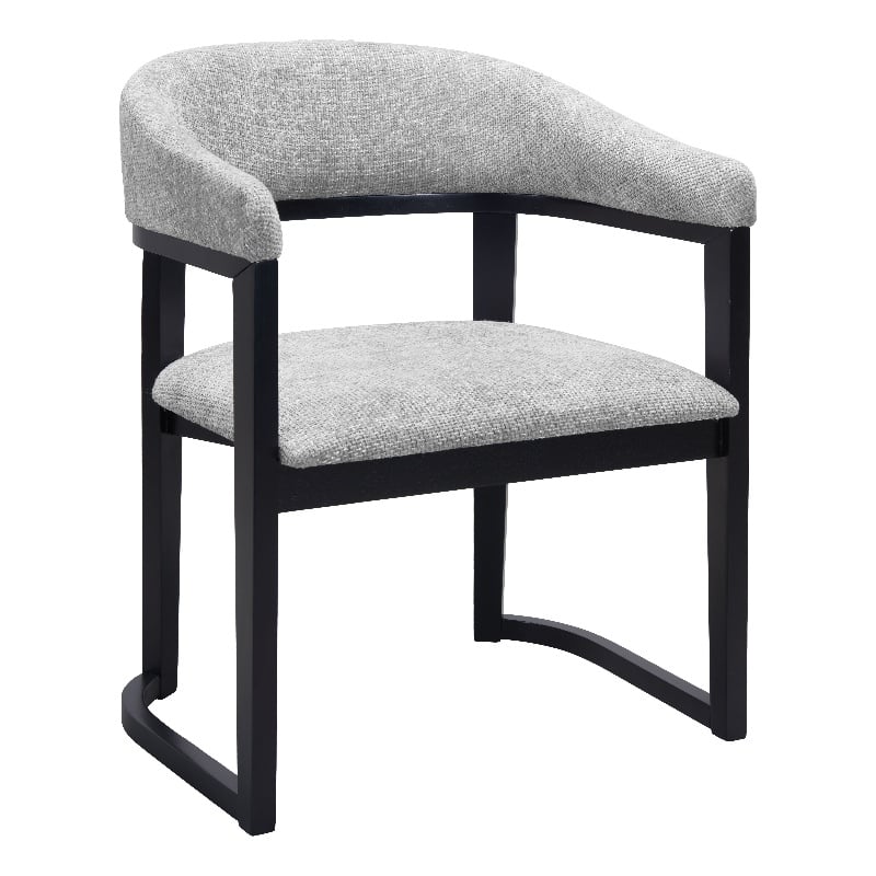 Pemberly Row Modern / Contemporary Solid Wood Dining Chair Gray