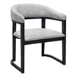 Pemberly Row Modern / Contemporary Solid Wood Dining Chair Gray