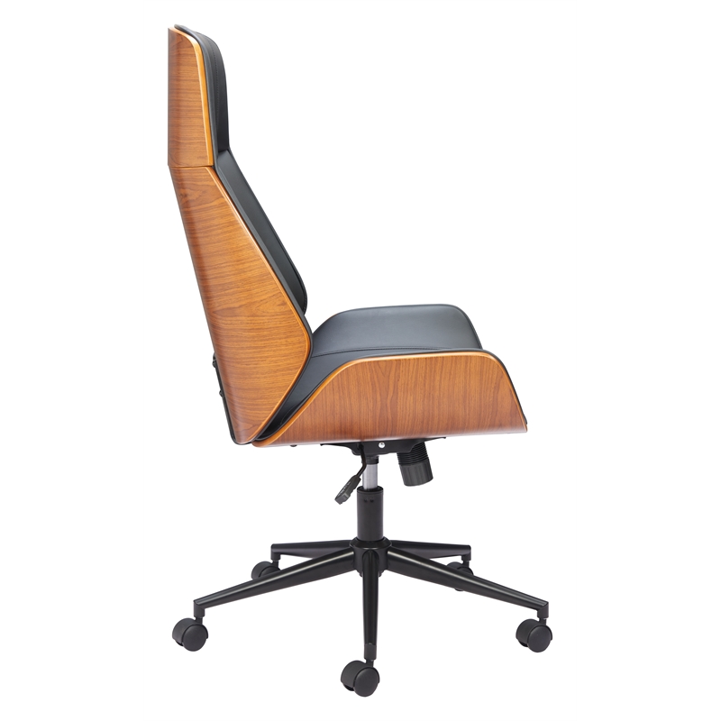 Pemberly Row Contemporary Office High Back Office Chair Black