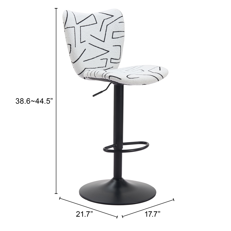 Pemberly Row Modern / Contemporary Engineered Wood Barstool White