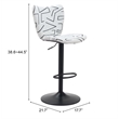 Pemberly Row Modern / Contemporary Engineered Wood Barstool White