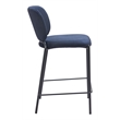 Pemberly Row Contemporary Engineered Wood Counter Stool Blue