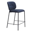 Pemberly Row Contemporary Engineered Wood Counter Stool Blue