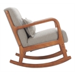 Pemberly Row Contemporary Engineered Wood Rocking Chair Gray