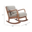 Pemberly Row Contemporary Engineered Wood Rocking Chair Gray