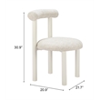 Pemberly Row Contemporary Aluminum Ceres Outdoor Dining Chair Beige