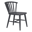 Pemberly Row Contemporary Aluminum Outdoor Dining Chair Black