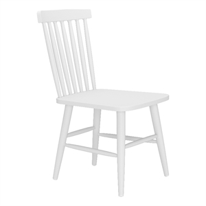 Pemberly Row Contemporary Outdoor Dining Chair White (Set of 2)