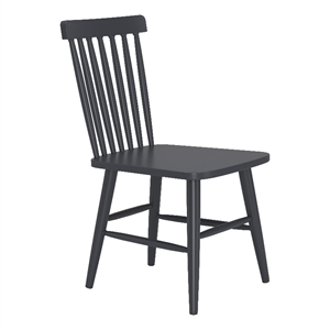 Pemberly Row Contemporary Aluminum Outdoor Dining Chair Black