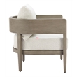 Pemberly Row Modern / Contemporary Aluminum Outdoor Armchair Beige