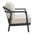 Pemberly Row Contemporary Assembled Aluminum Outdoor Loveseat Beige
