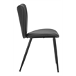 Pemberly Row Contemporary Engineered Wood Dining Chair Black