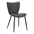 Pemberly Row Contemporary Engineered Wood Dining Chair Black