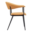 Pemberly Row Contemporary Engineered Wood Dining Chair Brown