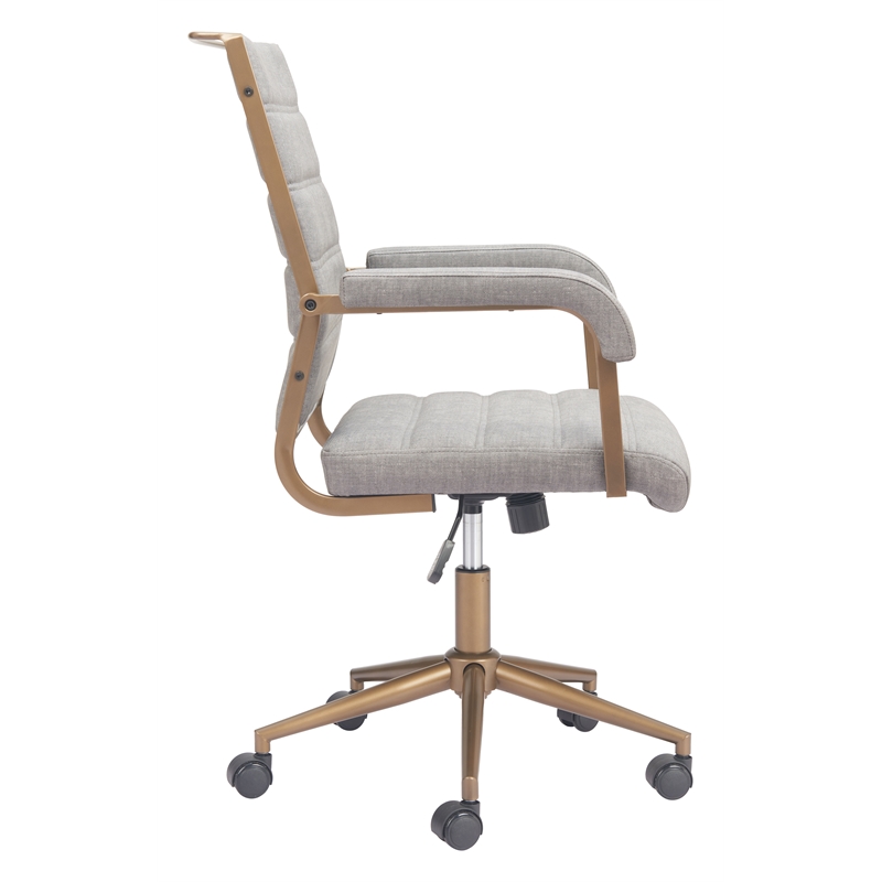 Pemberly Row Modern / Contemporary Engineered Wood Office Chair Gray