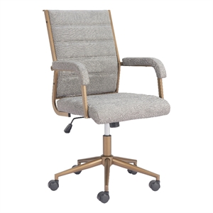Pemberly Row Modern / Contemporary Engineered Wood Office Chair Gray